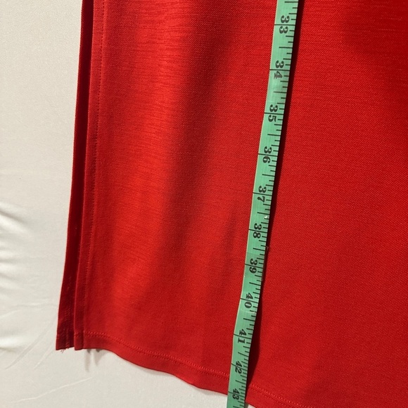 RW&CO Red Sheath Midi Dress Sleeveless Halter fits (M/S) - Picture 12 of 13